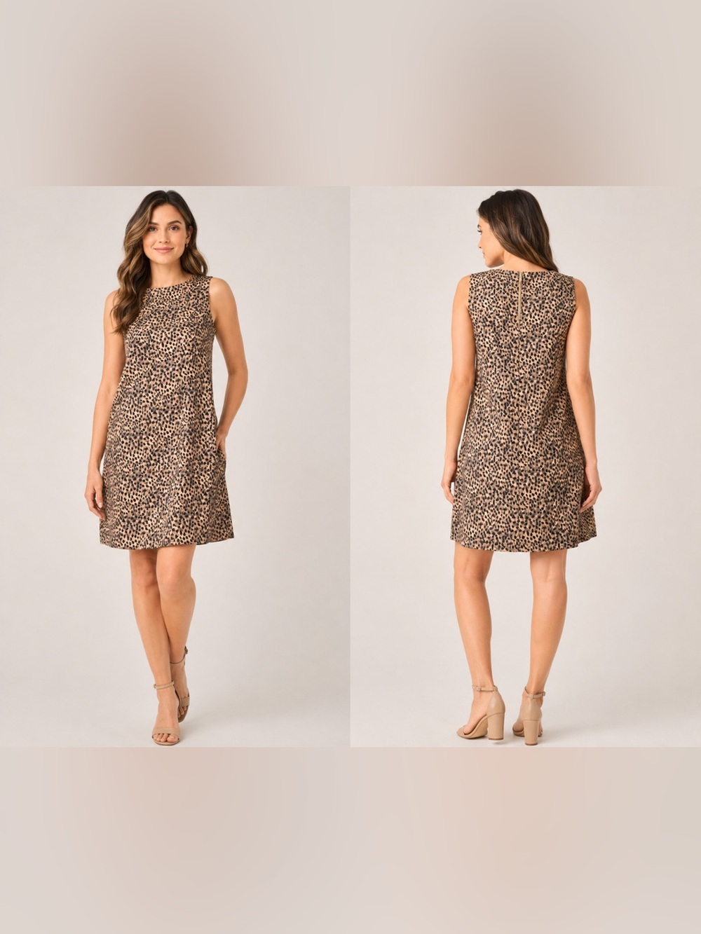 🐆 Tommy Bahama Leopard Print Sleeveless Shift Dress | Size Small | NWOT